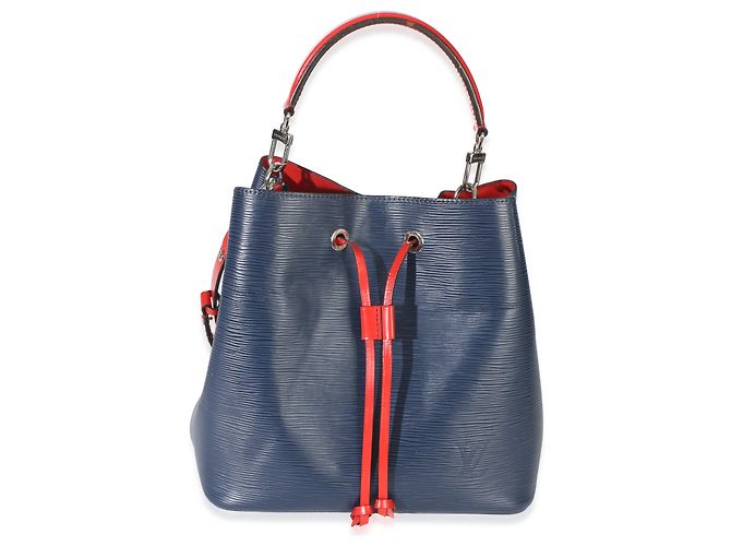 Néonoé Louis Vuitton Navy Red Epi Neonoe MM Blu - vista 8