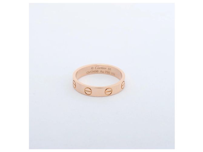 Anello Cartier Mini Love 750(PG) 3.2g 51 QVO496 D'oro - vista 3