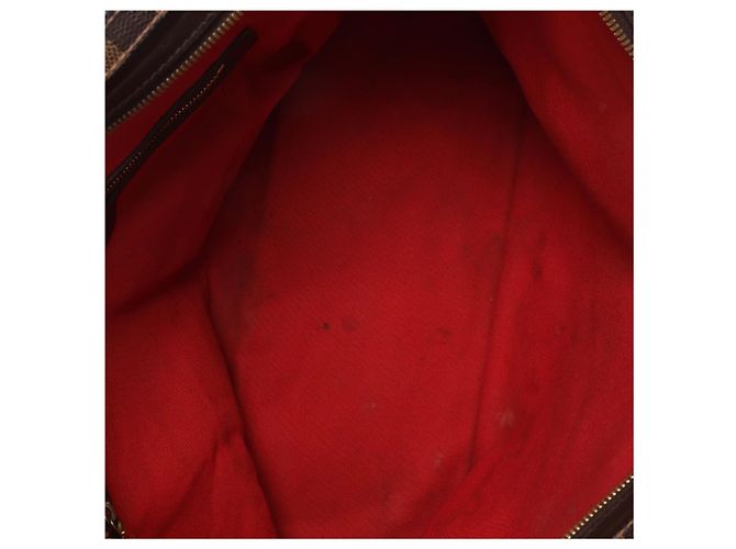 Borsa a tracolla Louis Vuitton Chelsea Damier Ebene marrone N51119 Rosso - vista 10
