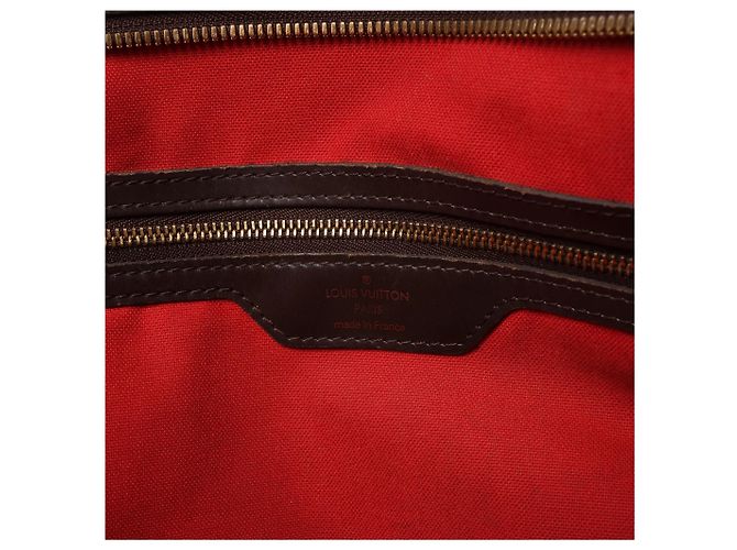 Borsa a tracolla Louis Vuitton Chelsea Damier Ebene marrone N51119 Rosso - vista 11