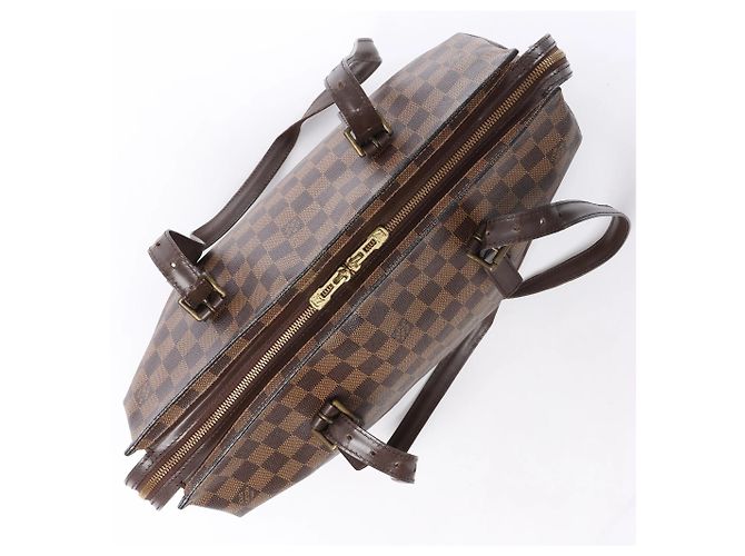 Borsa a tracolla Louis Vuitton Chelsea Damier Ebene marrone N51119 Rosso - vista 13