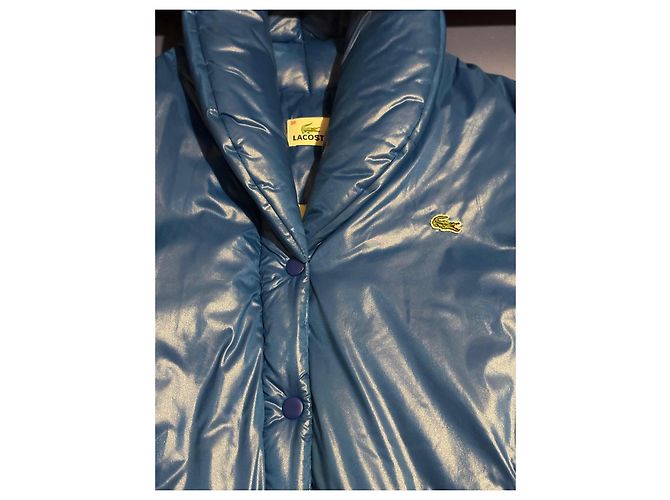 Chaleco Lacoste azul con capucha - vista 5