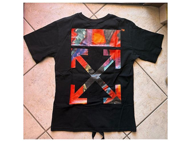 Off White Off-White Camiseta de algodón negro con logo Arrows - vista 2