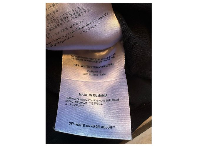Off White Off-White Camiseta de algodón negro con logo Arrows - vista 6