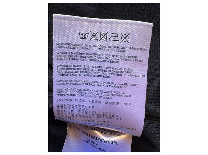 Off White Off-White Camiseta de algodón negro con logo Arrows - vista 7