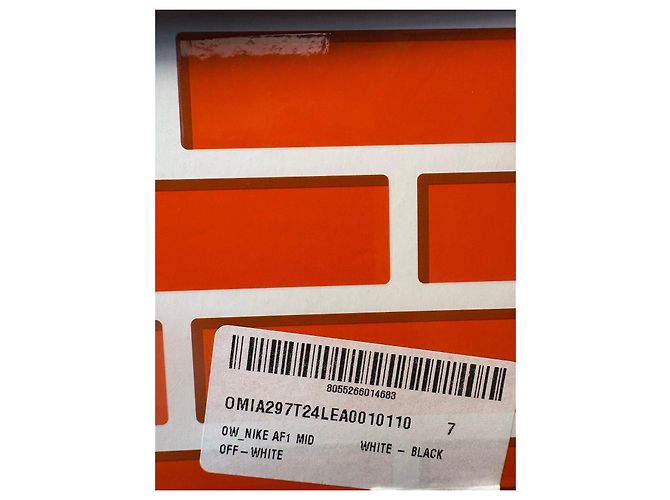 Nike x Off-White Air Force 1 Mid Nero Bianco - vista 13