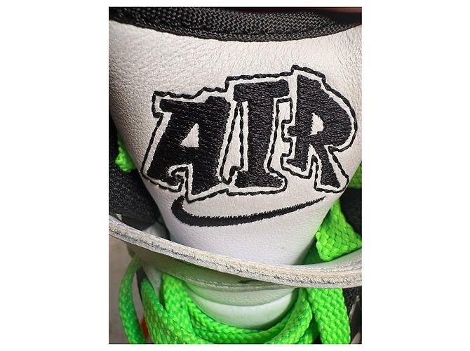 Nike x Off-White Air Force 1 Mid Nero Bianco - vista 8