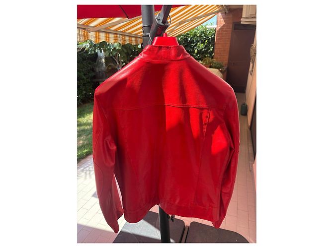 Autre Marque Mangotti Herren Lederjacke in Rot - Ansicht 2
