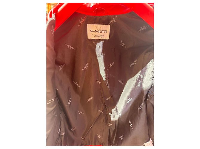 Autre Marque Mangotti Herren Lederjacke in Rot - Ansicht 5