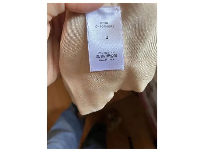 Foulard in seta Christian Dior Rosa Bianco Blu Beige Verde - vista 4
