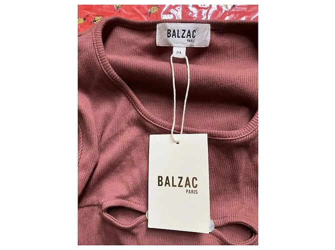 Balzac Paris Amanda Rippstrick Top - Terracotta Braun - Ansicht 2