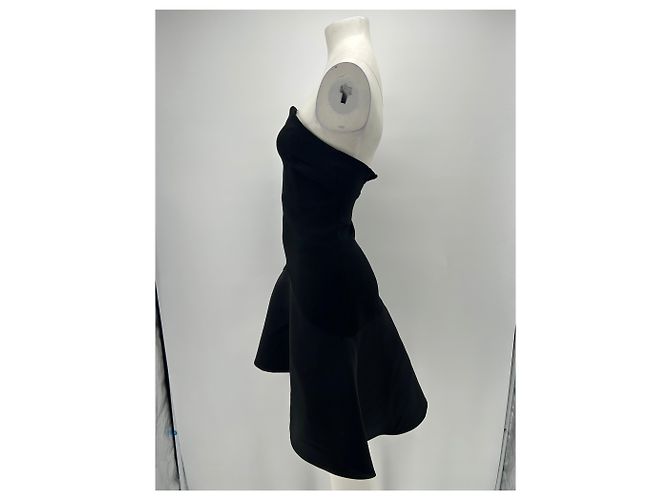 Autre Marque BITE Trägerloses schwarzes Wollkleid - Ansicht 2