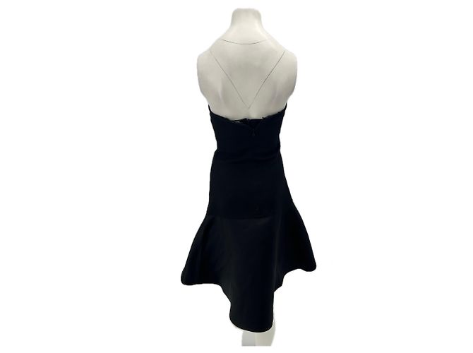 Autre Marque BITE Trägerloses schwarzes Wollkleid - Ansicht 3