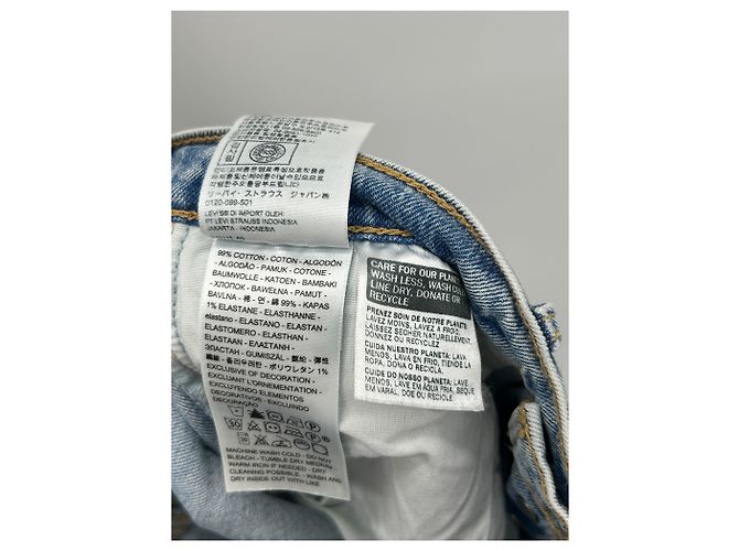 Jeans Levi's in cotone blu Taglia 26 - vista 5