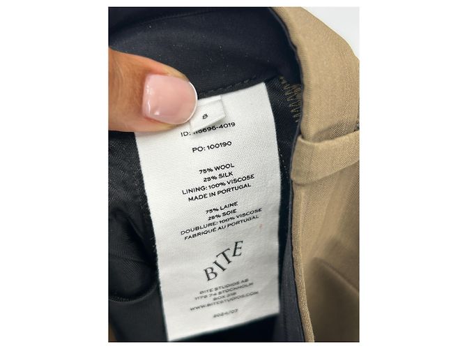 Autre Marque BITE Khaki Wool Pants Size 8 - view 4