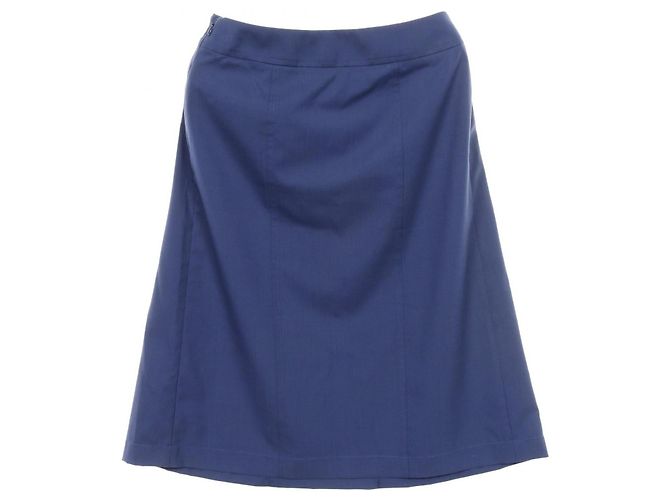 Falda de lana Chaine d'Ancre Hermès Azul - vista 2