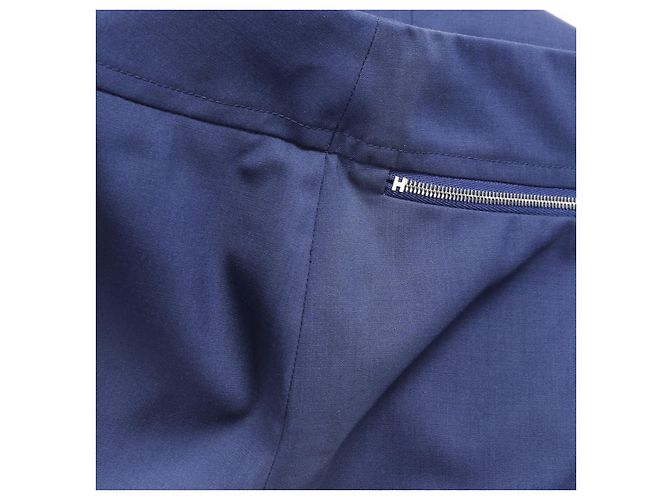 Falda de lana Chaine d'Ancre Hermès Azul - vista 6