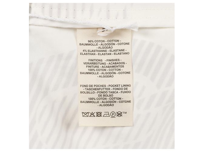 Hermès Giacca in cotone Hermes Coaching Remix Bianco Rosso - vista 7