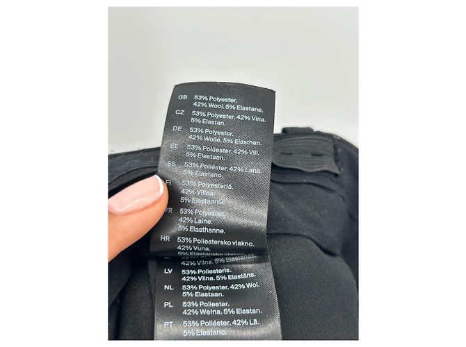 Cos pantaloni neri plissettati fluidi Nero - vista 4