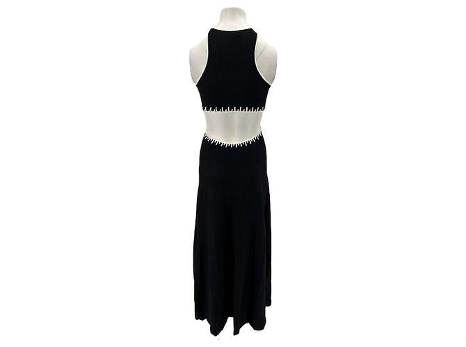 Ba&Sh Schwarzes Cutout Maxikleid - Ansicht 2