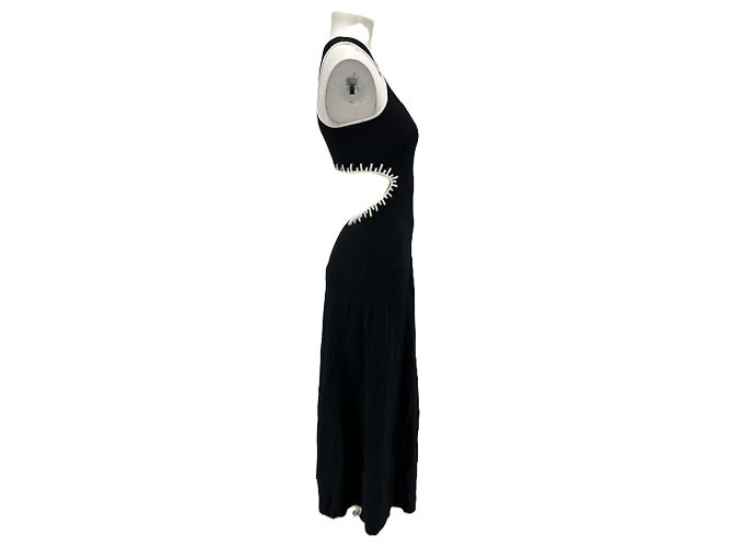Ba&Sh Schwarzes Cutout Maxikleid - Ansicht 3
