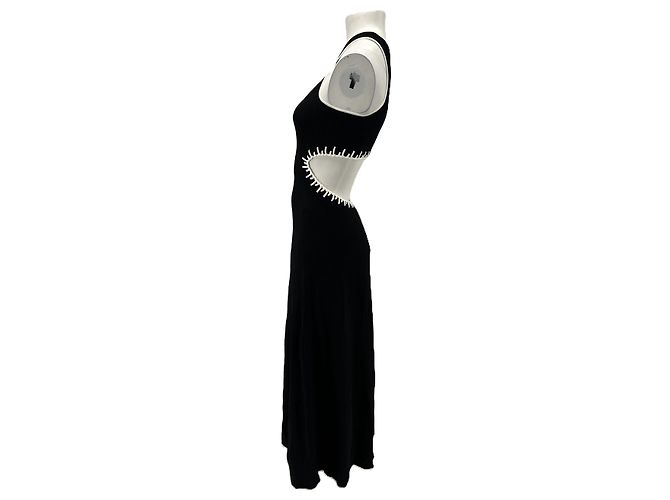 Ba&Sh Schwarzes Cutout Maxikleid - Ansicht 4