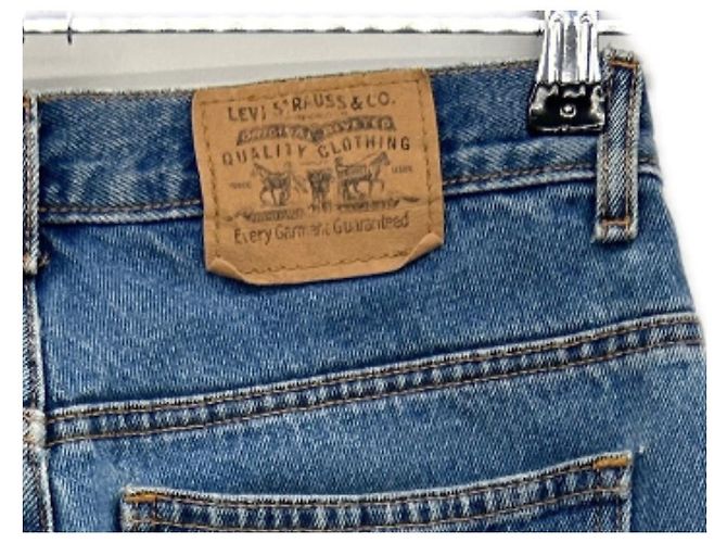 Jeans dritti blu Levi's in cotone taglia 26 - vista 3