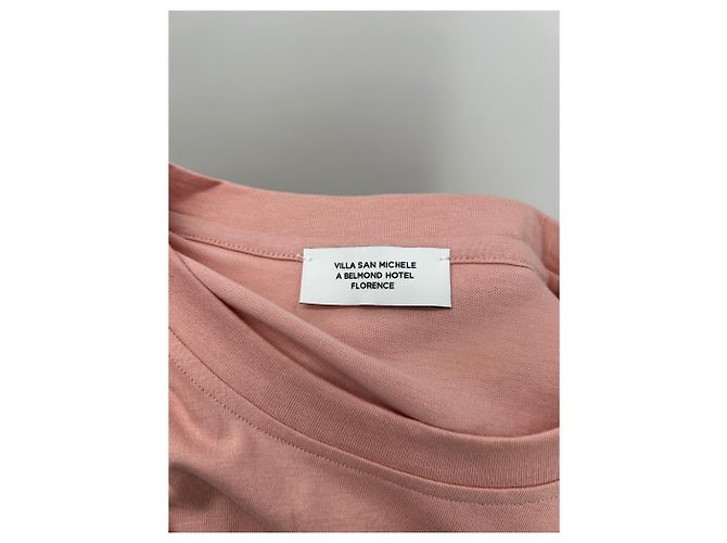 Autre Marque Camiseta de algodón rosa Villa San Michele - vista 4