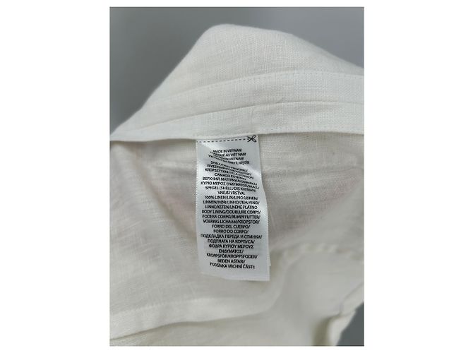 Blazer de lino beige Polo Ralph Lauren - vista 4