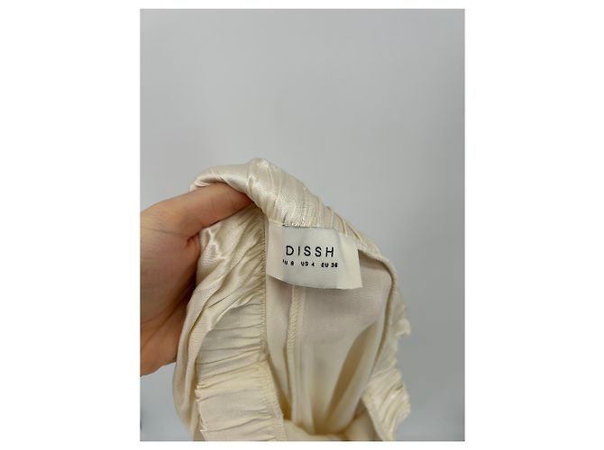 Autre Marque Satinenhose creme Beige - Ansicht 3
