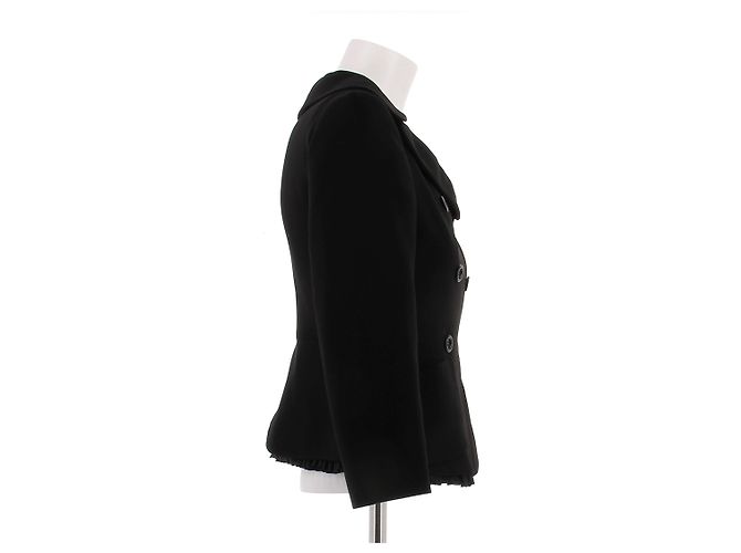 Miu Miu Kurzer Blazer Schwarz - Ansicht 3
