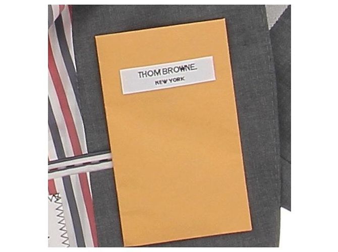 Thom Browne Kurzer Wollblazer Grau - Ansicht 6