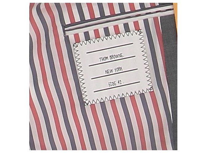Thom Browne Kurzer Wollblazer Grau - Ansicht 7