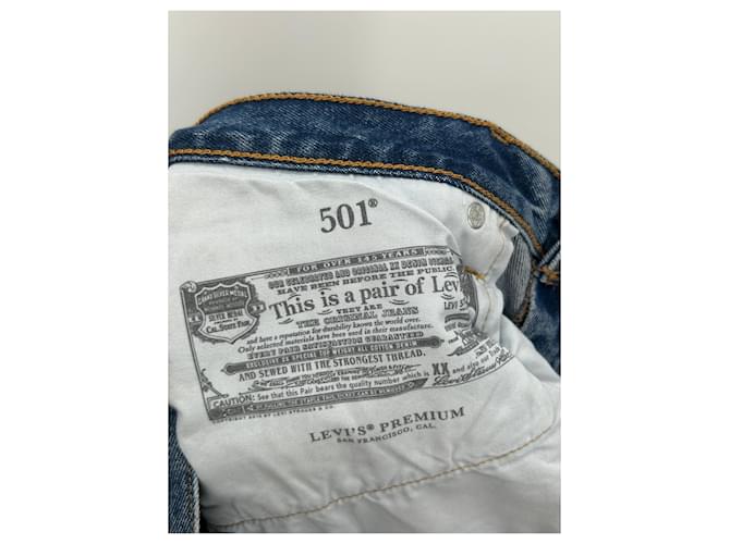 Vaqueros Levi's 501 straight azules de algodón Talla 26 - vista 5