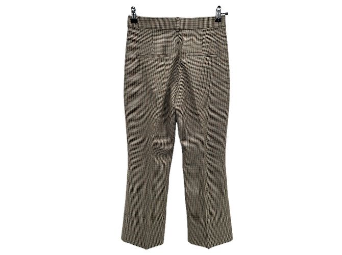 Autre Marque Pantalón estampado pata de gallo Castaño - vista 2