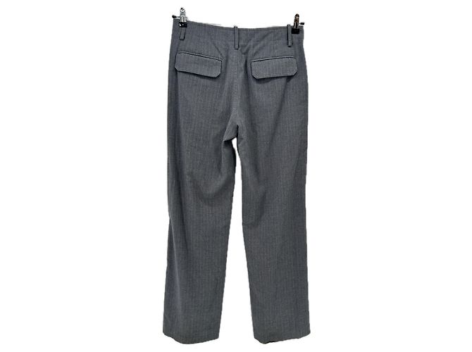 Autre Marque Pantalón gris con rayas - vista 2