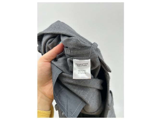 Autre Marque Pantalón gris con rayas - vista 4