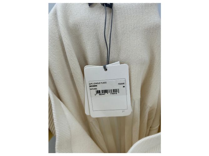 Eric Bompard Gonna lunga plissettata ecru Beige - vista 4