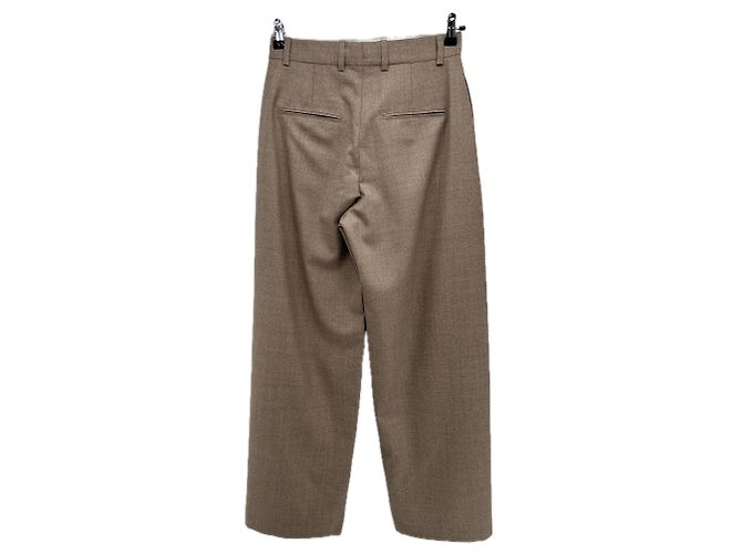 Autre Marque Conjunto de chaqueta y pantalones BITE beige de algodón talla 36 - vista 9