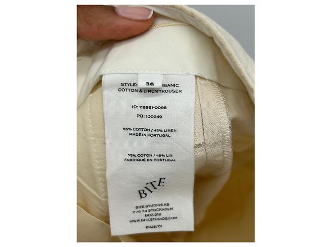 Autre Marque Completo Giacca e Pantaloni Crema BITE Beige - vista 10