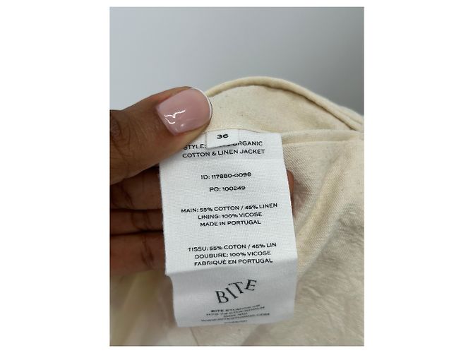 Autre Marque Completo Giacca e Pantaloni Crema BITE Beige - vista 6