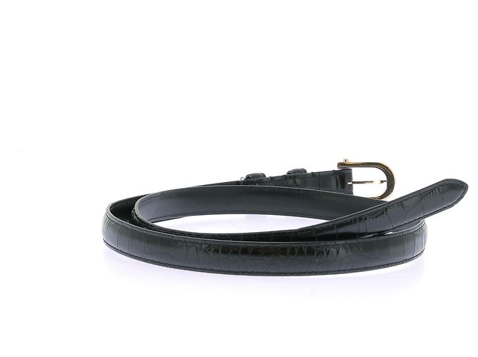 Autre Marque Gürtel aus Lackleder Schwarz - Ansicht 3