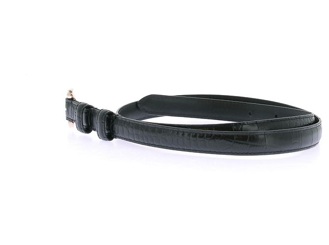 Autre Marque Gürtel aus Lackleder Schwarz - Ansicht 4