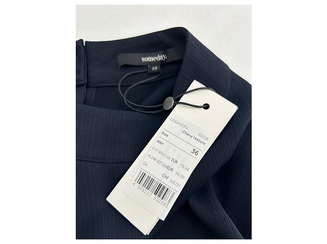 Autre Marque Top plisado negro sin mangas SOMEDAY - vista 5