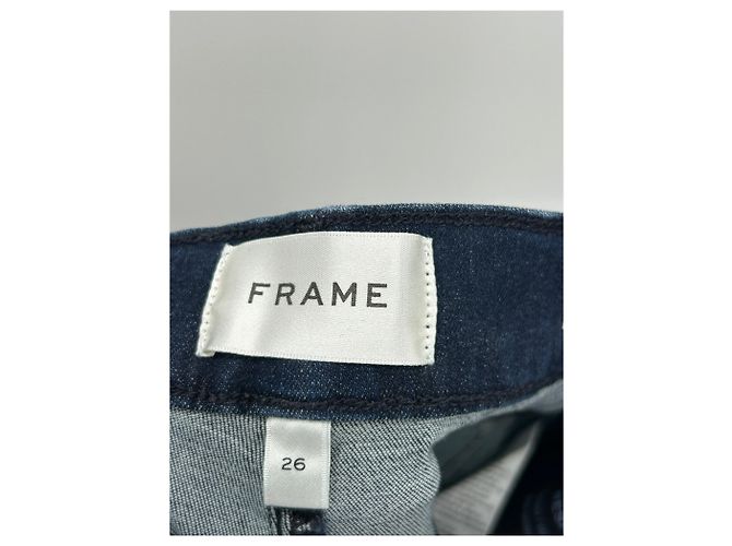 Vaqueros de cintura alta azul oscuro Frame Denim - vista 3