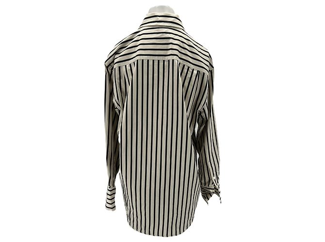 Camicia Anine Bing a righe a maniche lunghe bianca in cotone Bianco - vista 2