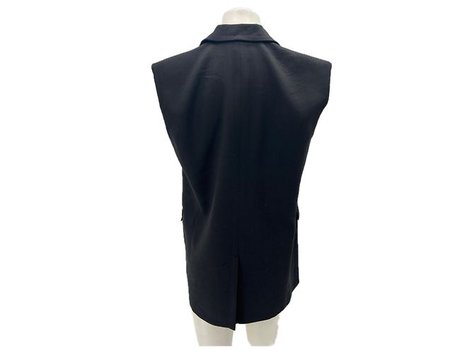 Giacca in lino nera Frame Denim S Nero - vista 2