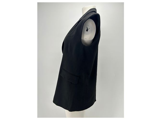 Giacca in lino nera Frame Denim S Nero - vista 3