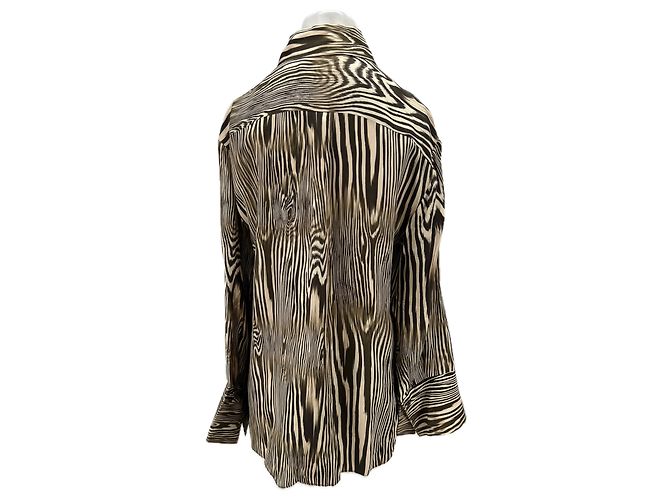 Autre Marque Camisa MALINA estampada de viscosa marrón Castaño - vista 2