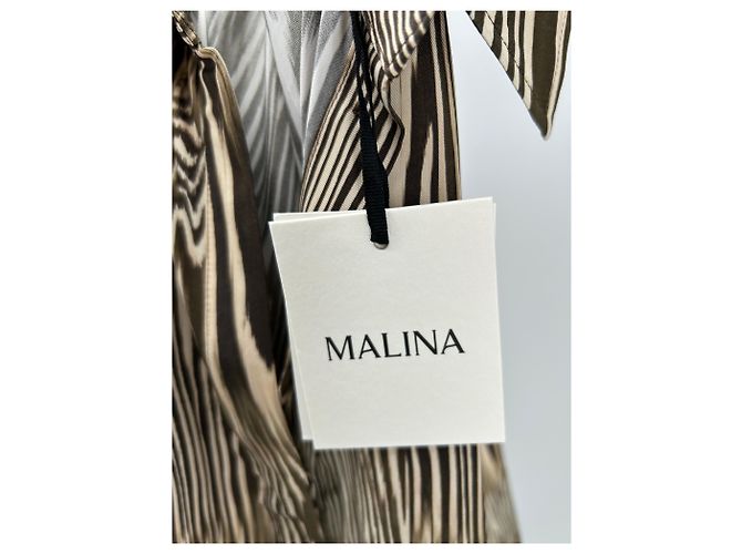Autre Marque Camisa MALINA estampada de viscosa marrón Castaño - vista 3
